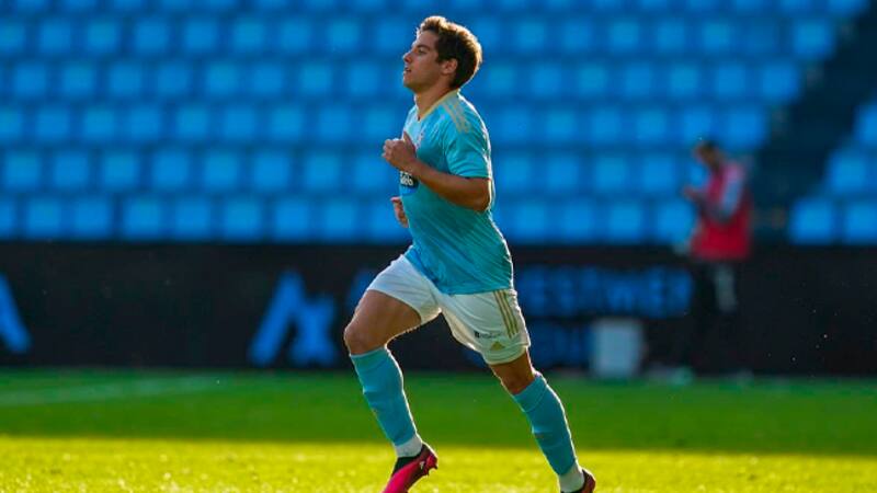 El desahogo de Clemente Montes tras su debut en el Celta B. Foto: @RCCelta