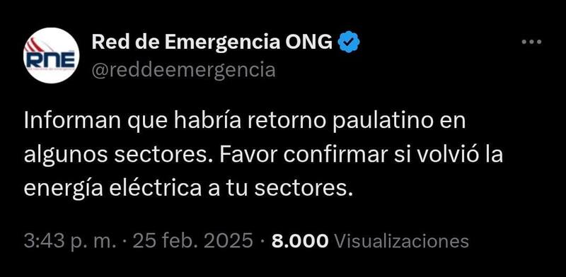 se pronunció en redes.