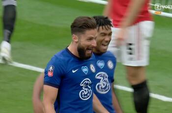 Oliver Giroud pone en ventaja al Chelsea en la semifinal de la FA Cup