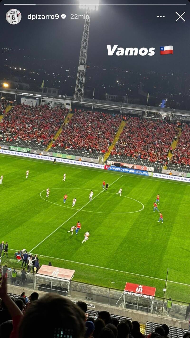 Captura de la historia de Instagram de Damián Pizarro.