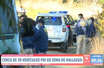 Intenso operativo policial se desarrolló en lugar donde encontraron el cuerpo de Tomás Bravo