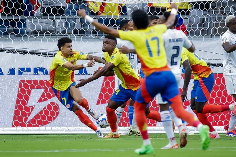 Colombia goleó 5-0 a Panamá en los cuartos de Copa América. Foto: EFE