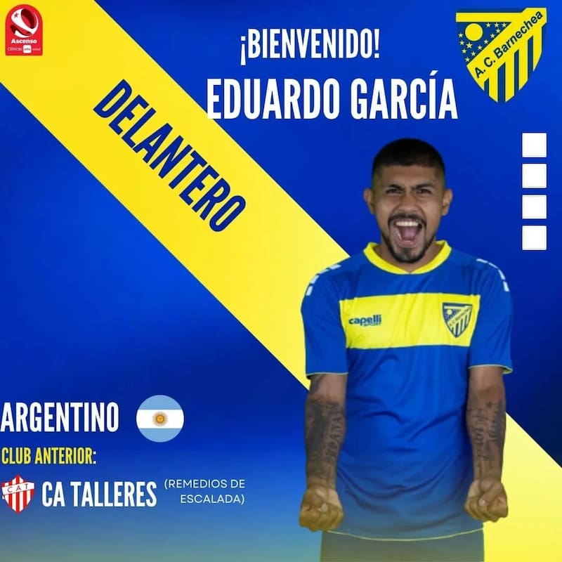 Eduardo García fue presentado por Barnechea. Foto: @a.c.barnechea