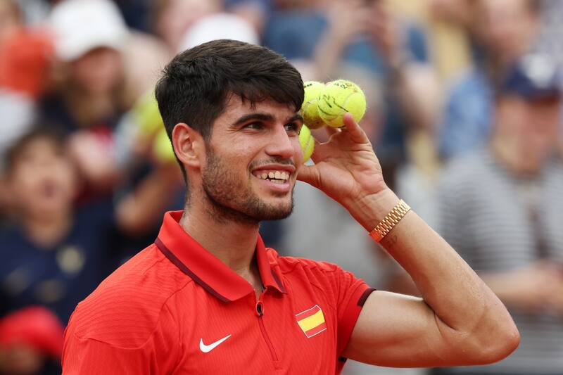 Carlos Alcaraz en París 2024. EFE