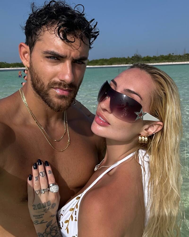 Austin Palao y Fran Maira de vacaciones en el Caribe