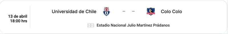 Jugarán el domingo 13 de abril en el Nacional.