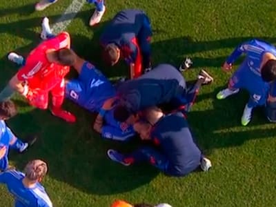 VIDEO | En la primera jugada del Superclásico: así fue la lesión de Nicolás Ramírez en U. de Chile