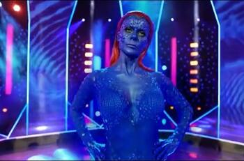 "Luego de siete horas": Tonka Tomicic mostró el proceso de maquillaje para ser "Mystique" en los Giga Awards