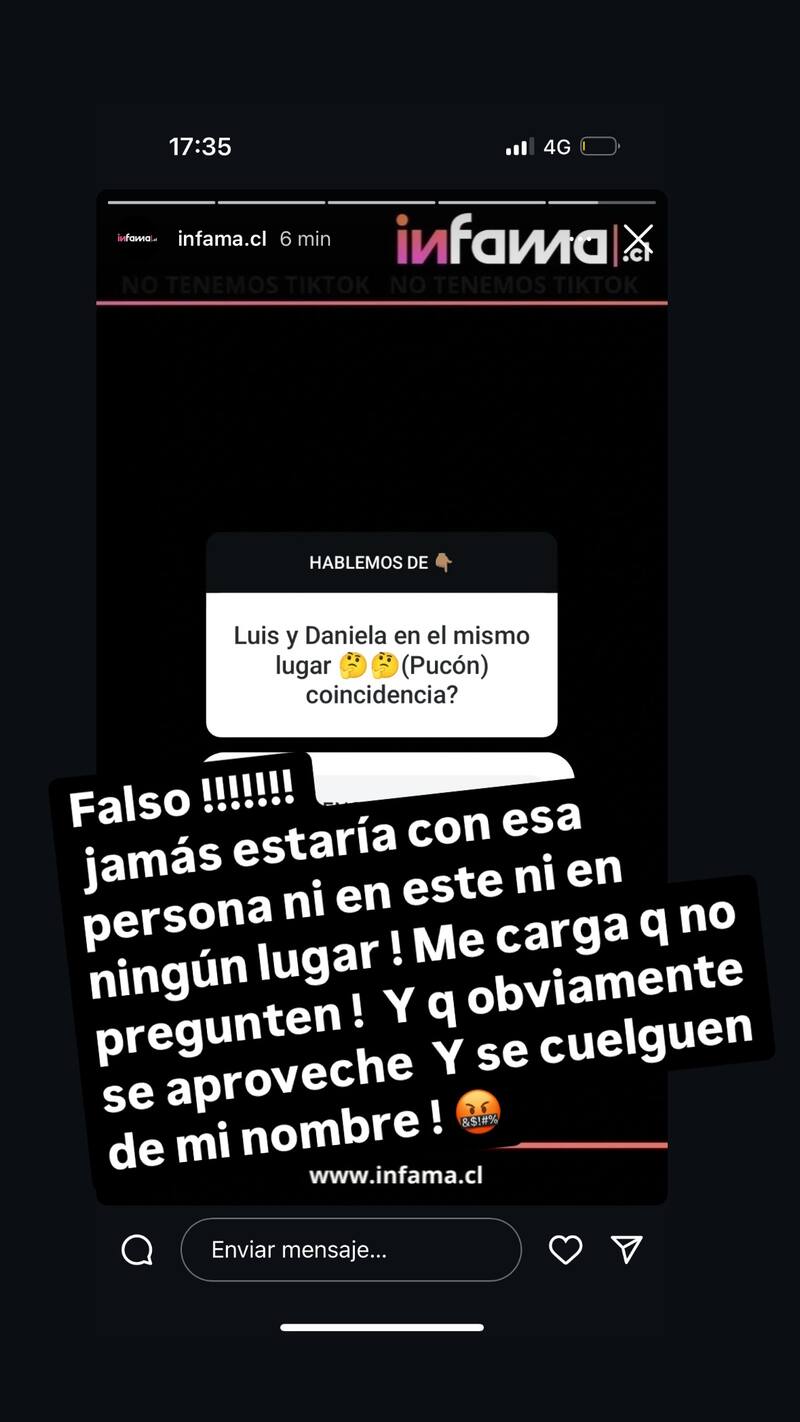 Revisa cuáles fueron sus declaraciones. Fuente: @danyaranguizf en Instagram.
