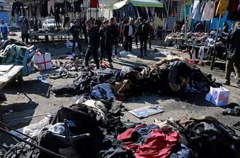 El Estado Islámico se adjudicó doble atentado suicida ocurrido este jueves en un mercado de Bagdad