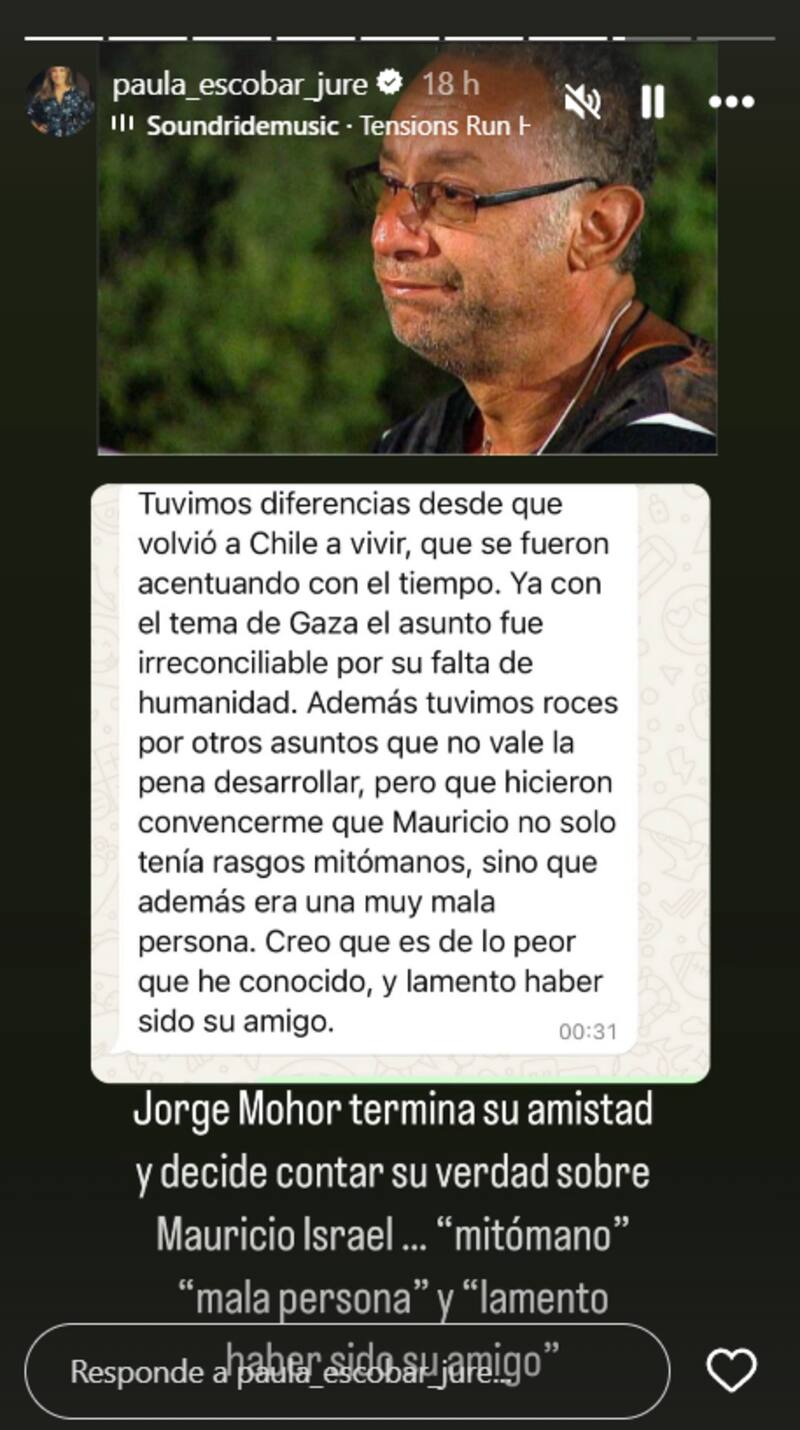 El periodista perdió un amigo, quien lo tildó de "mitómano" y "mala persona".