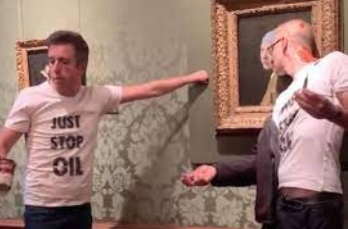 VIDEO | Activistas climáticos atacan el cuadro ‘La joven de la perla’ de Vermeer en Países Bajos