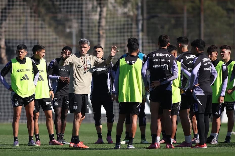 Fernando Ortiz sumó a Martín Lucero a la práctica de hoy.
