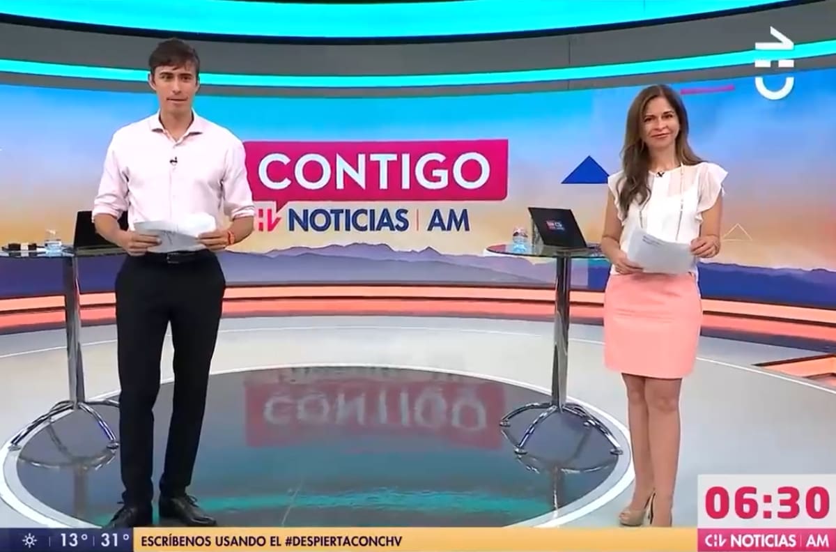 Karina Álvarez habla de la consolidación de su dupla junto a Roberto Cox en "CHV Noticias": “Tenemos harta complicidad"