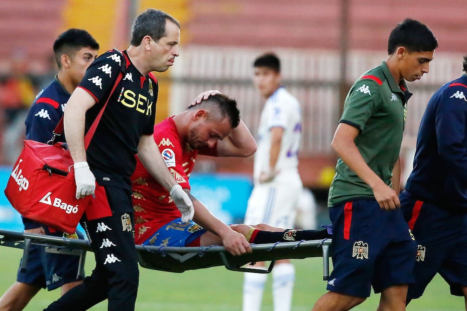 El delantero se lesionó ante Universidad de Chile por Copa Chile en 2022.