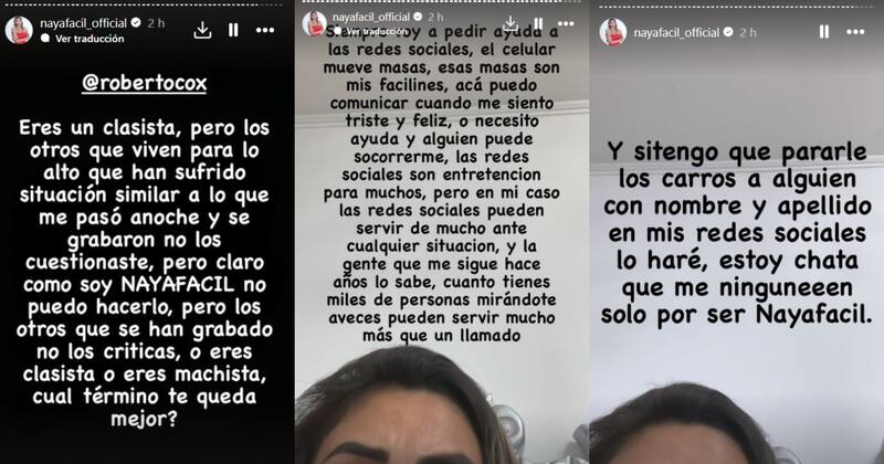 respondió sin piedad a Roberto Cox.