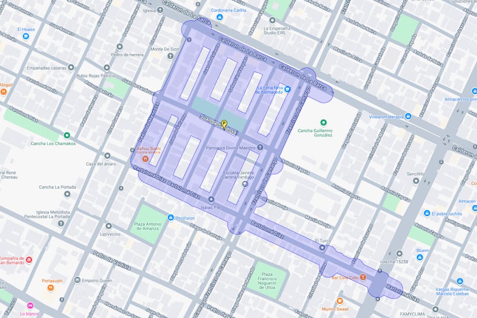 Estas son las calles de San Bernardo que estarán sin suministro.