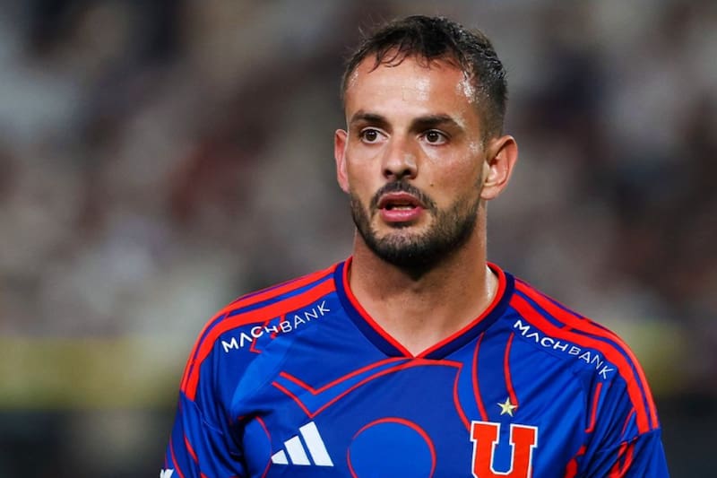 El delantero en la U. Foto: @udechile