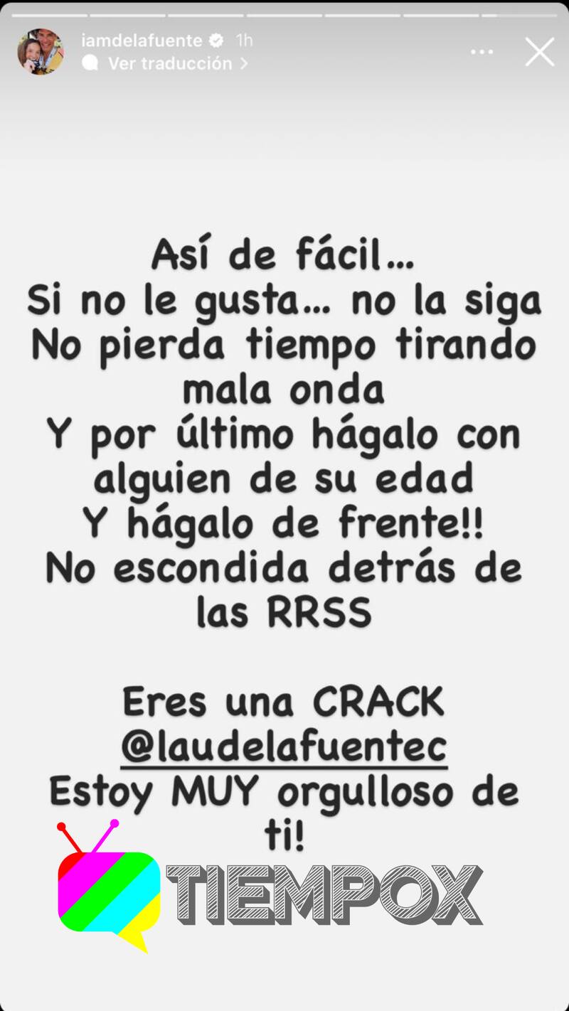 Historias de Instagram de Cristián de la Fuente