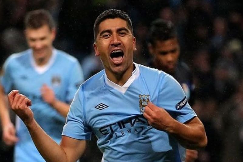 y Edin Dzeko compartieron en la temporada 2011-2012 para el Manchester City.