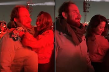 ¡Puro amor! Loreto Aravena y Max Luksic se lucen en concierto de Shakira