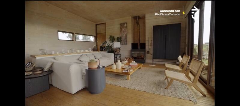 El acogedor living de Gonzalo Valenzuela.