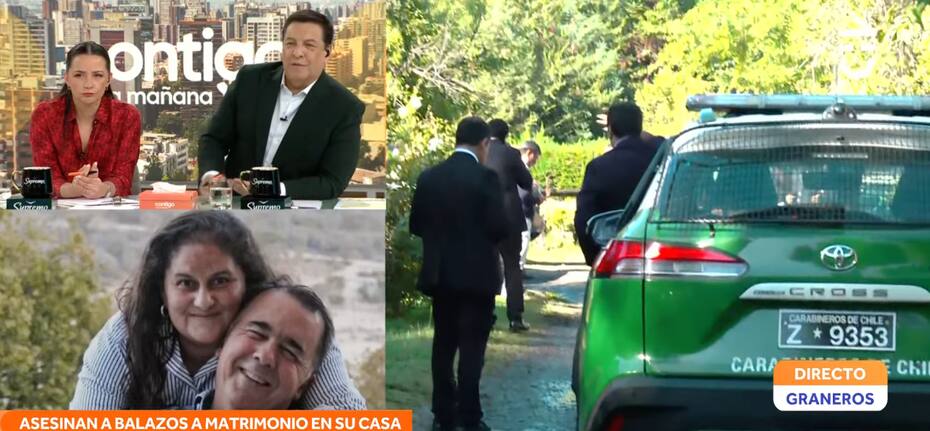 El animador estalló tras brutal asesinato a matrimonio. (Captura: CHV).