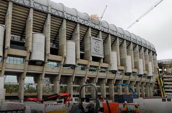 Las obras de remodelación del Santiago Bernabéu avanzan en medio de la cuarentena