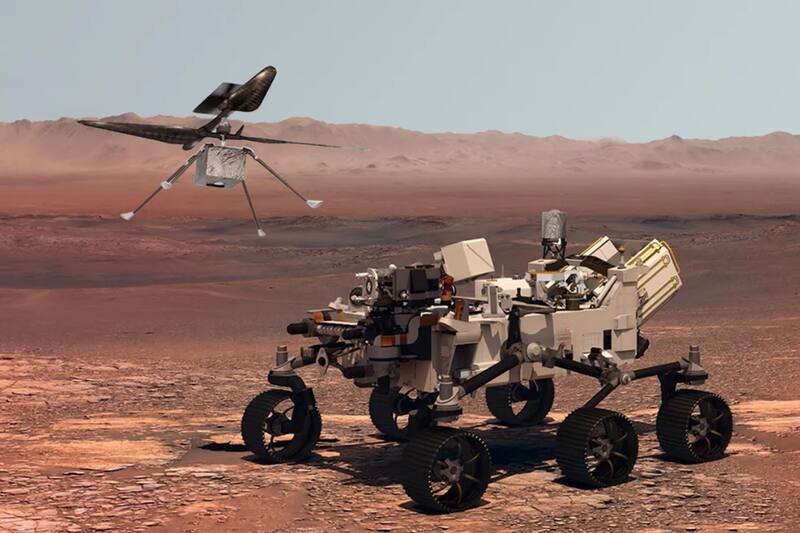 La NASA compartió una de las fotografías de sí mismo que tomó la máquina.