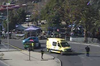 Registran balacera frente a la Estación Mapocho: delincuente resultó herido