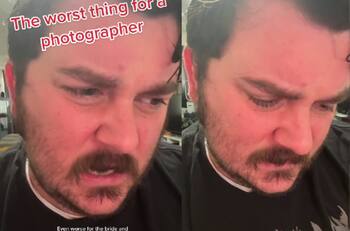 VIDEO | Nos dio pena a todos: Fotógrafo se vuelve viral por llorar tras borrar fotos de un matrimonio por accidente