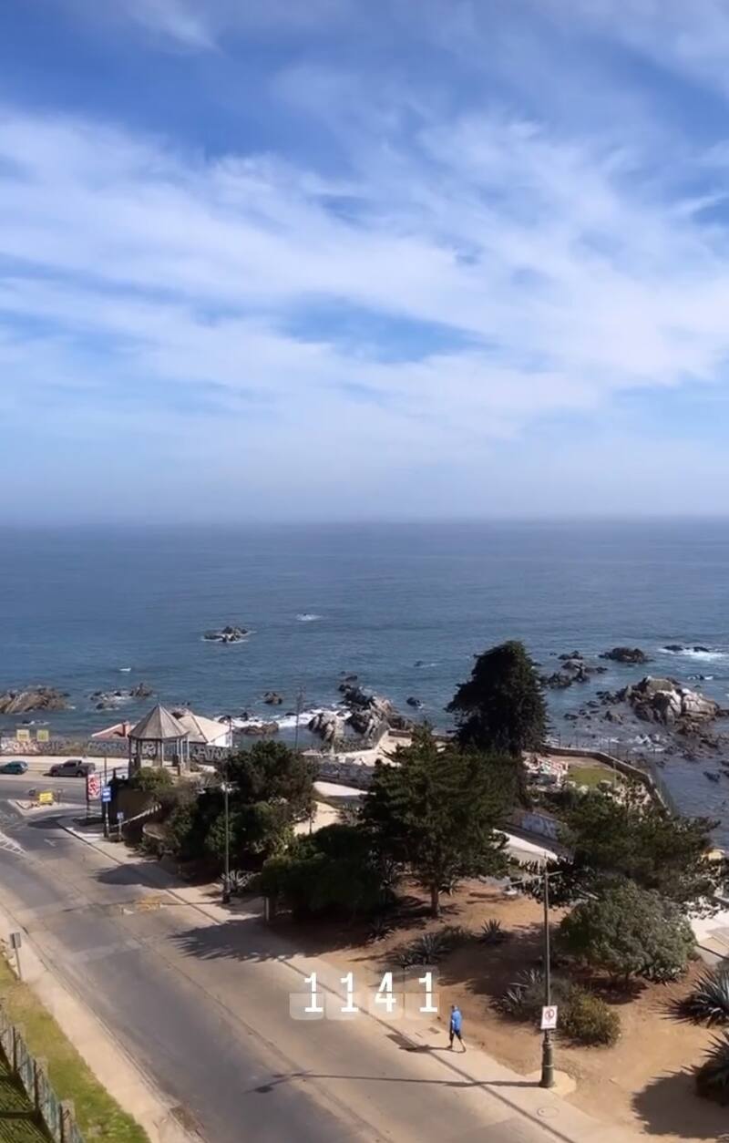 La vista que tienen desde donde se hospedan / Instagram