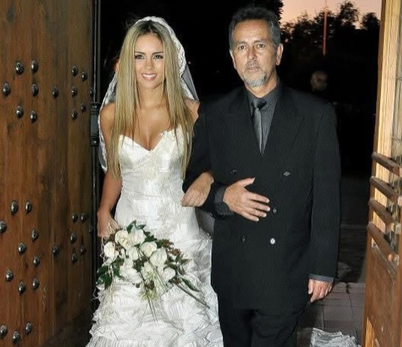 La modelo se despidió de su padre.