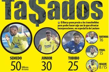 Portada de Mundodeportivo dice que Vidal es transferible y le pone precio