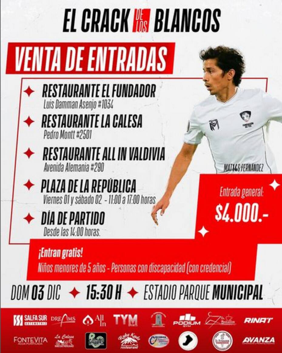 La información de la venta de entradas.