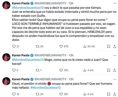 La cantante se lanzó contra Daúd y Luis Jiménez.