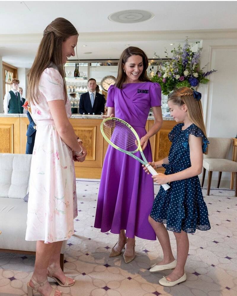Kate Middleton y la princesa Charlotte asistieron a Wimbledon.