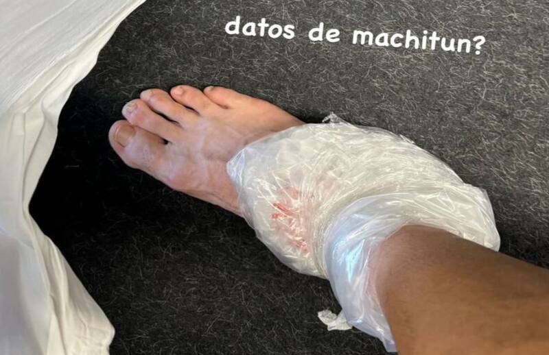 Esta es la imagen que Cristian Garin compartió en sus historias de Instagram tras la derrota ante Gijs Brouwer.