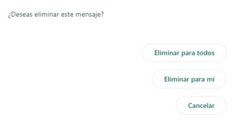 Habrá un lapsus de tiempo para deshacer la elección de eliminado.