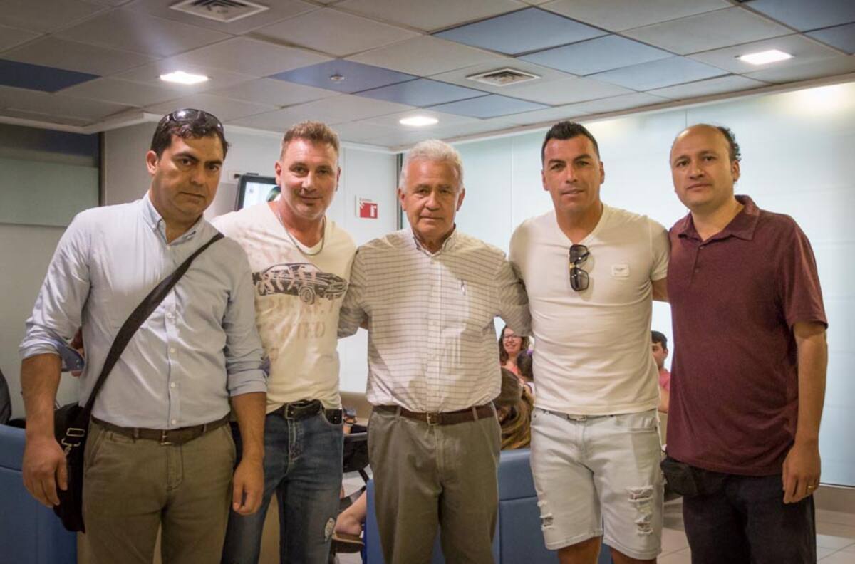 Gustavo Gatica recibió la visita de Paredes y Barticcioto