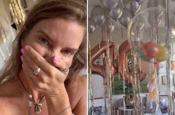 Javiera Acevedo sorprende con espectacular decoración en su cumpleaños