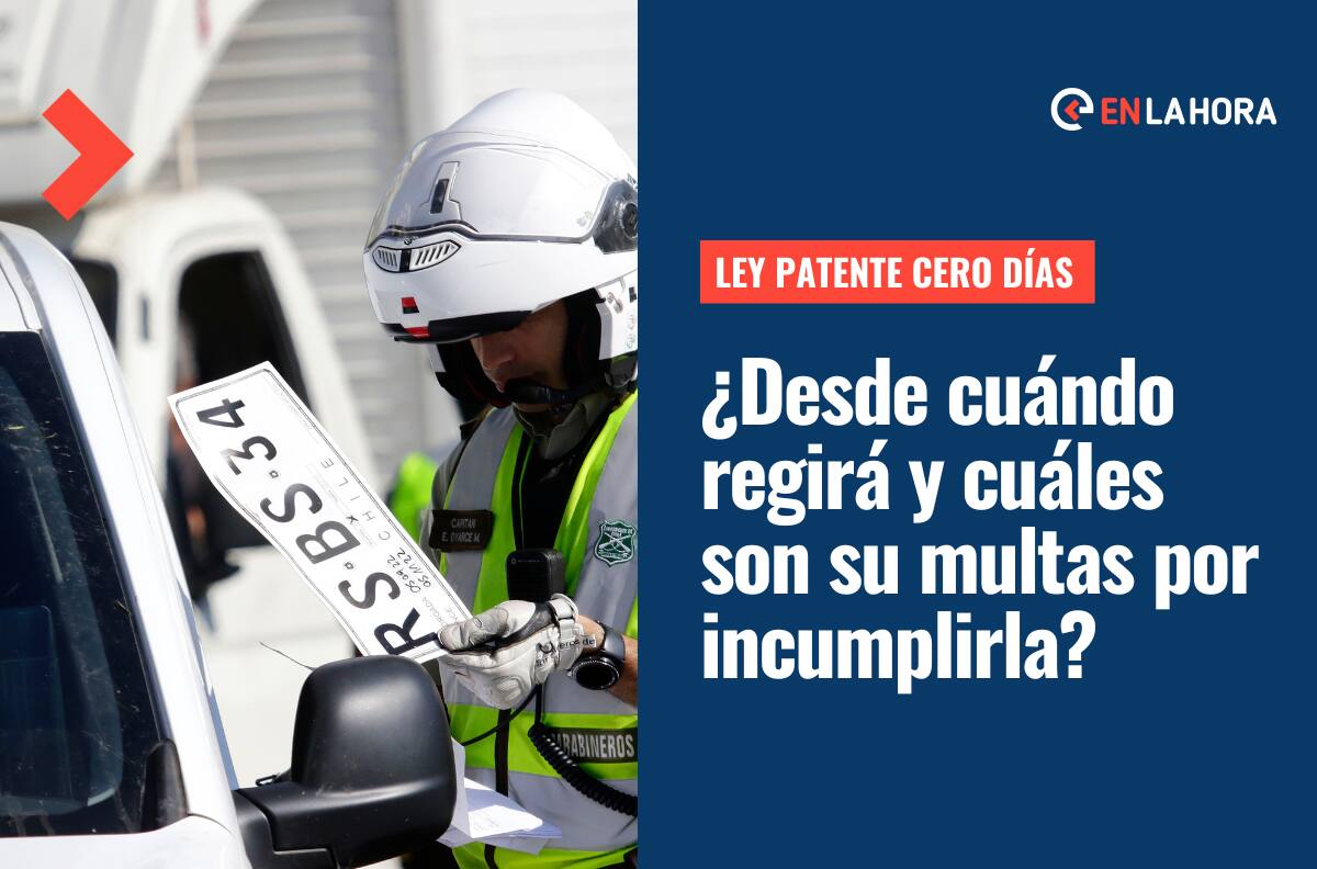 Ley Patente Cero Días: ¿En qué consiste, desde cuándo regirá y cuál es la multa por no portar la placa?