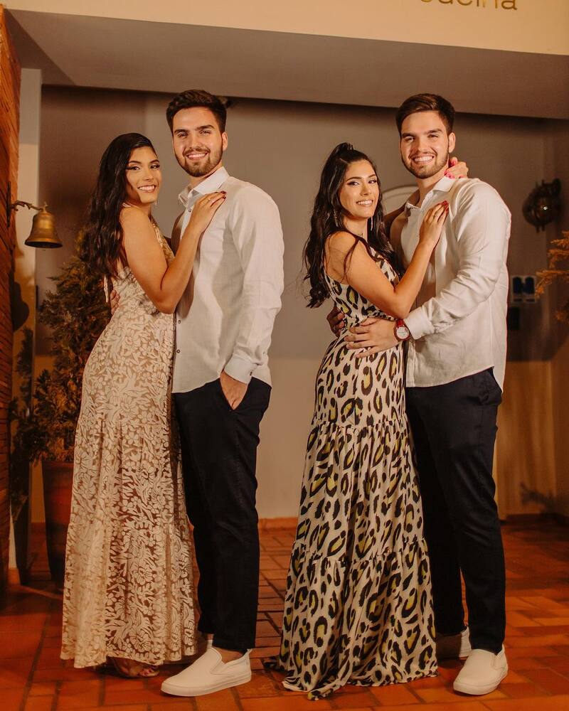 Parejas de gemelos idénticos. Créditos: @casal.twins