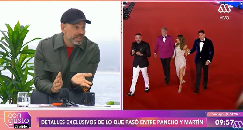 El periodista se refirió al conflicto entre Pancho Saavedra y Martín Cárcamo. Créditos: Captura Mega