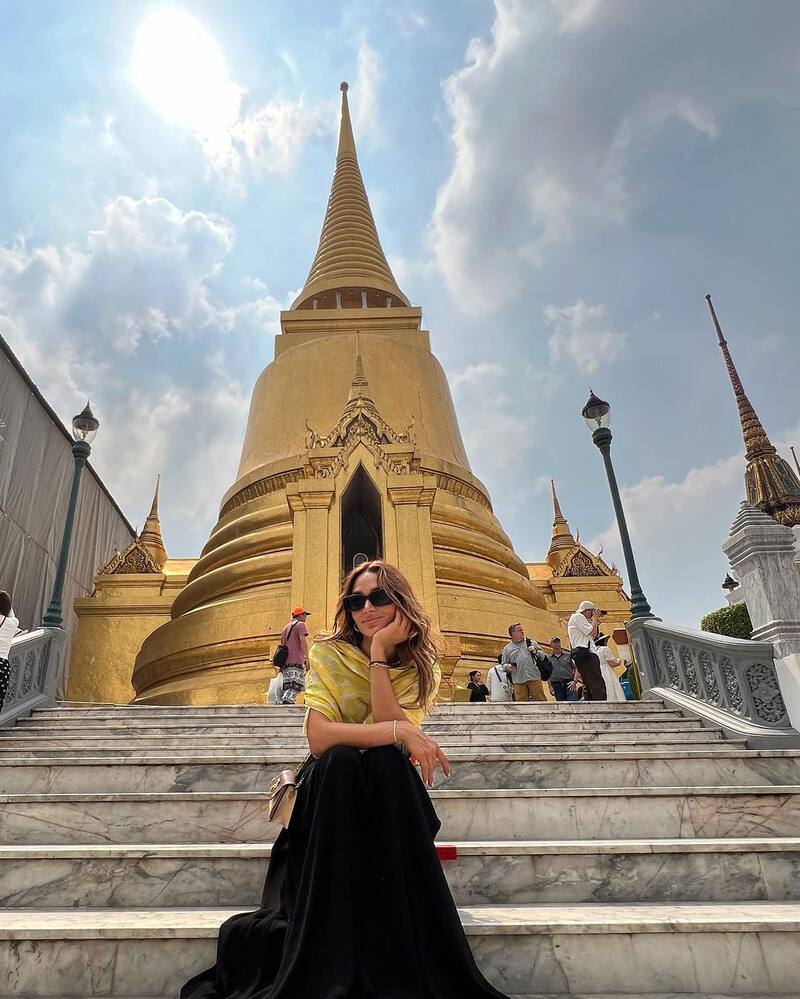 Lisandra Silva en su viaje espiritual a Tailandia.