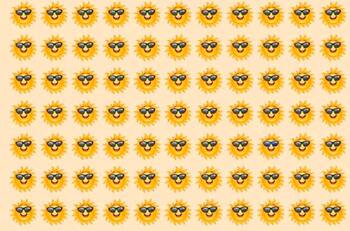 Test Visual: ¿Podrás encontrar el sol diferente en menos de 20 segundos?