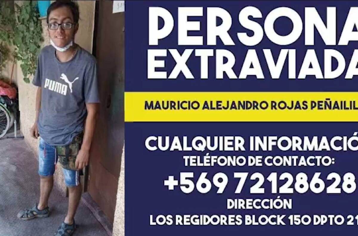 PDI intensifica búsqueda de Mauricio Rojas Peñailillo, joven desaparecido hace 9 días en Graneros