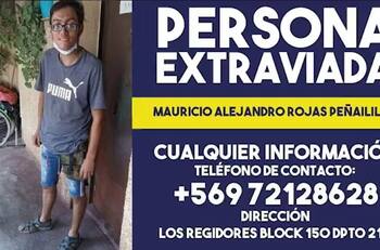 PDI intensifica búsqueda de Mauricio Rojas Peñailillo, joven desaparecido hace 9 días en Graneros