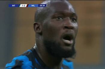 Lukaku y la esperanza: El gol del descuento del Inter en el Derby de Milán