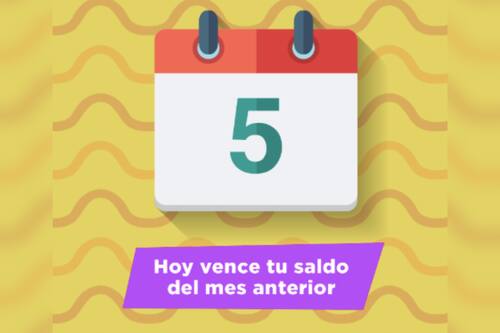 El 5 de octubre vence tu monto.